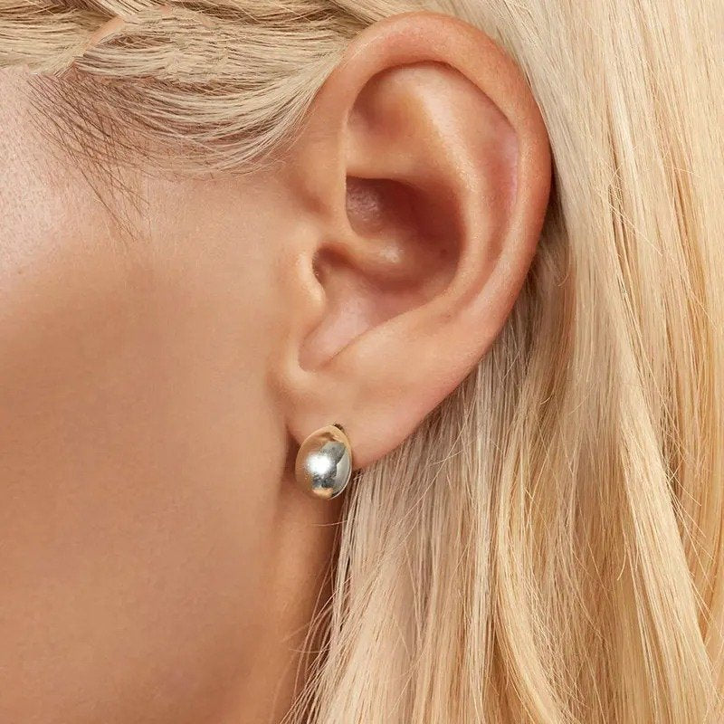 Boucles d'oreilles à tige en forme de goutte d'eau brillantes Boucles d'oreilles hypoallergéniques en forme de larme