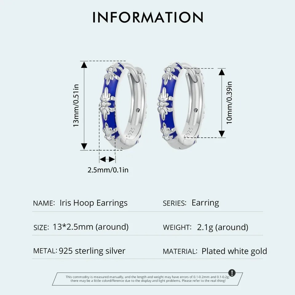 Boucles d'oreilles créoles Inifinite Love plaquées or blanc, légères, pour cartilage