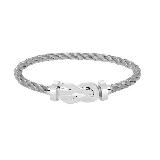 [Kincade Jewelrys]CHANCE LARGE 8 FIGURE BUCKLE NO DIAMOND BRACELET SILVER