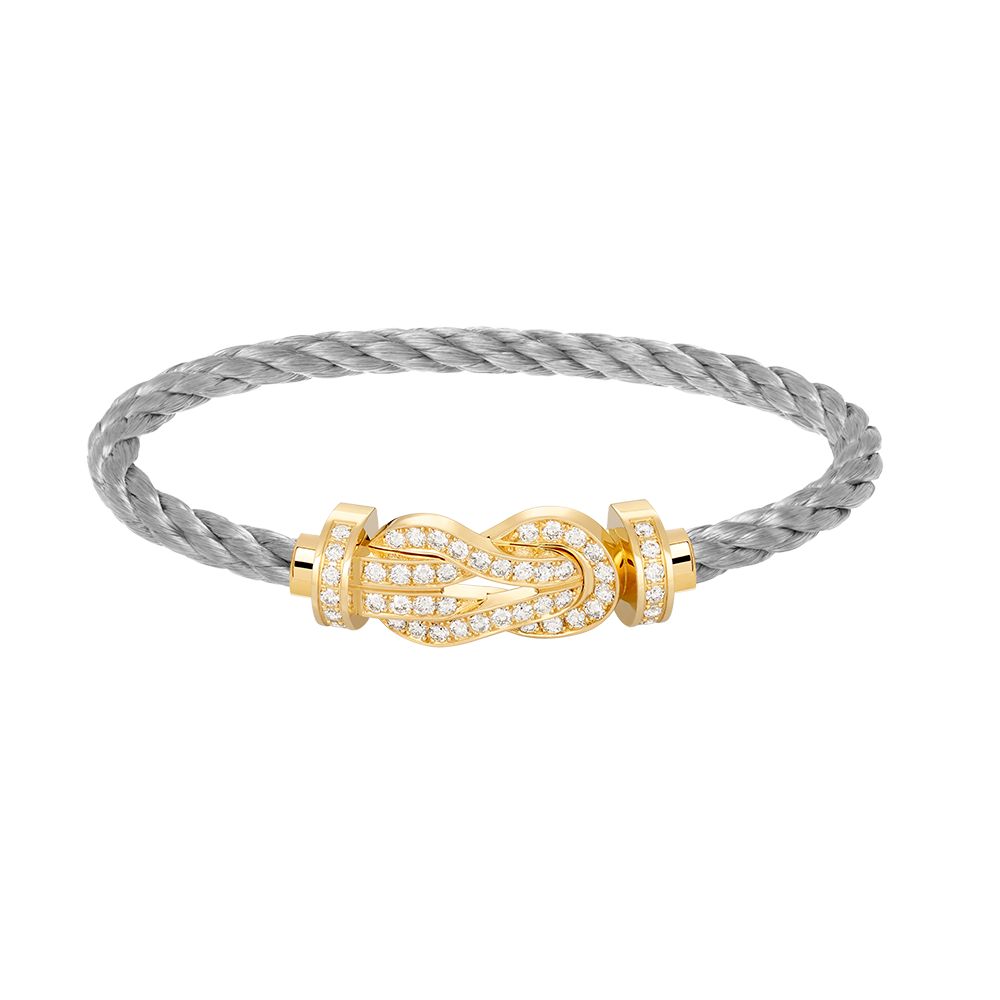 [Kincade Jewelrys]CHANCE LARGE 8 FIGURE BUCKLE FULLDIAMOND BRACELET GOLD