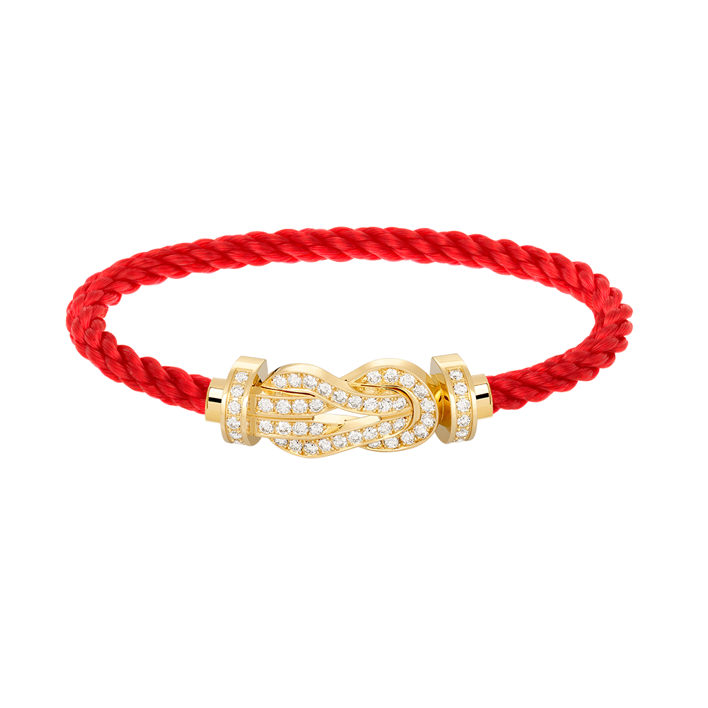 [Kincade Jewelrys]CHANCE LARGE 8 FIGURE BUCKLE FULLDIAMOND BRACELET GOLD