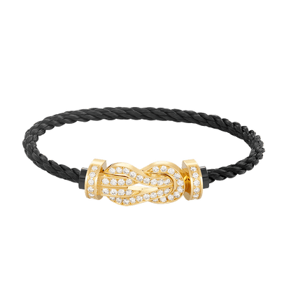 [Kincade Jewelrys]CHANCE LARGE 8 FIGURE BUCKLE FULLDIAMOND BRACELET GOLD