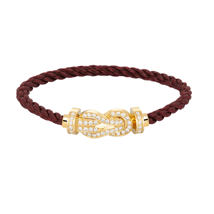 [Kincade Jewelrys]CHANCE LARGE 8 FIGURE BUCKLE FULLDIAMOND BRACELET GOLD