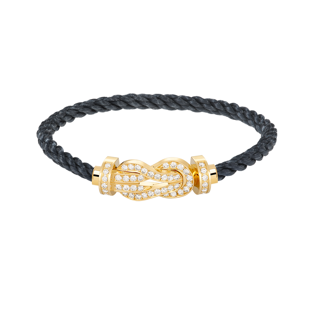 [Kincade Jewelrys]CHANCE LARGE 8 FIGURE BUCKLE FULLDIAMOND BRACELET GOLD