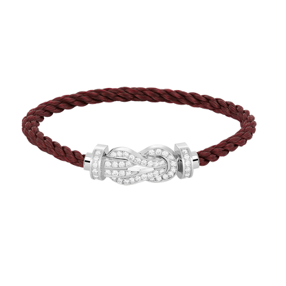[Kincade Jewelrys]CHANCE LARGE 8 FIGURE BUCKLE FULL DIAMOND BRACELET SILVER