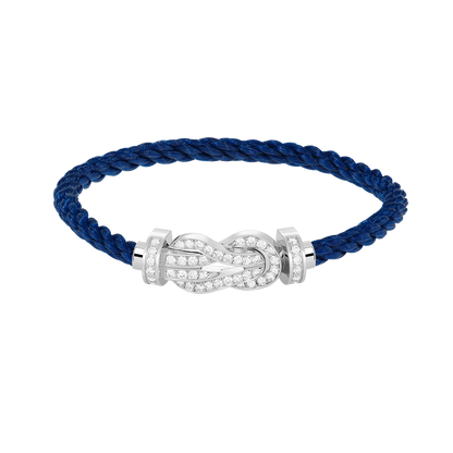 [Kincade Jewelrys]CHANCE LARGE 8 FIGURE BUCKLE FULL DIAMOND BRACELET SILVER