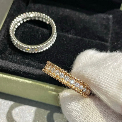 [Kincade Jewelrys] BAGUE PERLEE DIAMANT OR ROSE