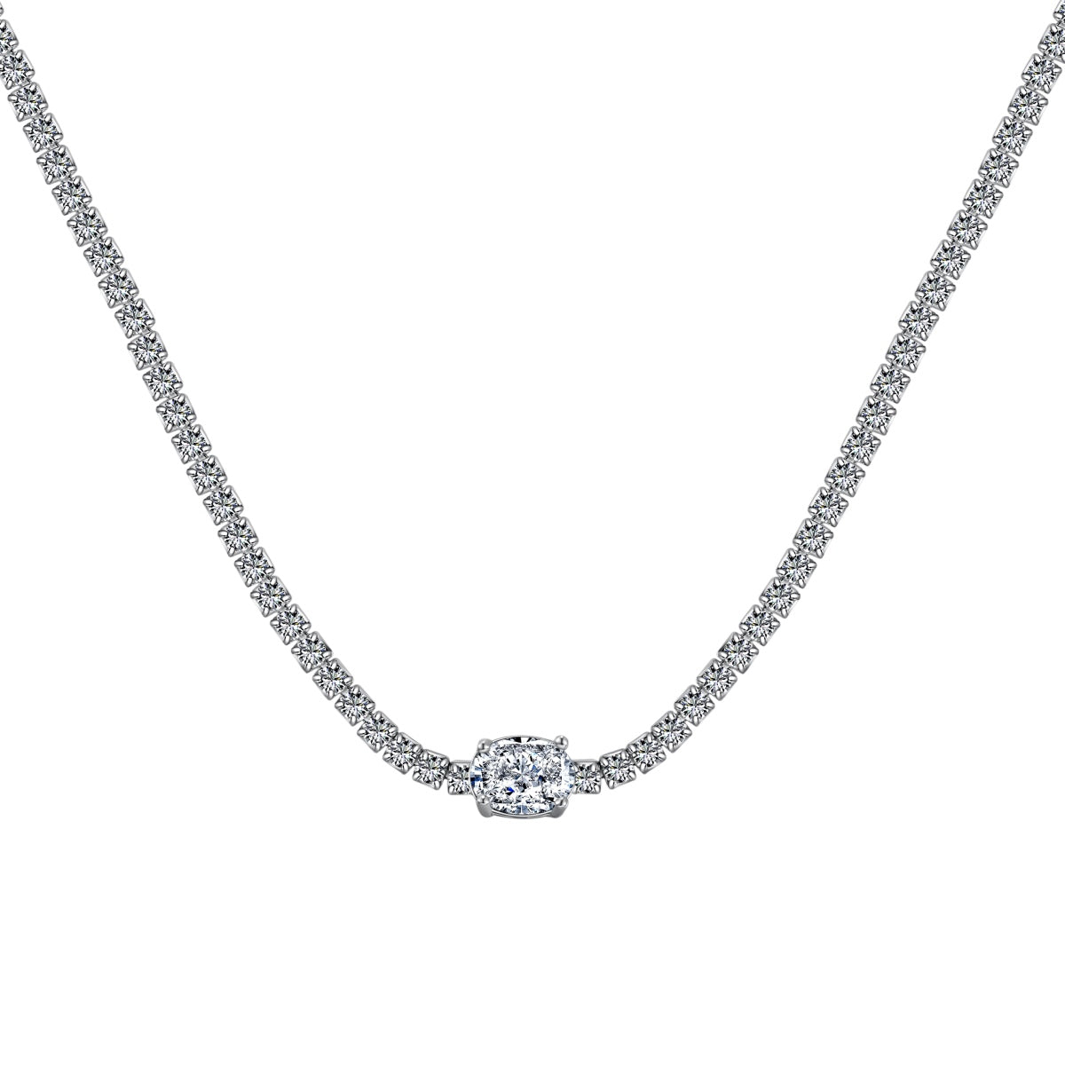 [Kincade Jewelrys] Collier taille ovale brillant de 1,0 carat