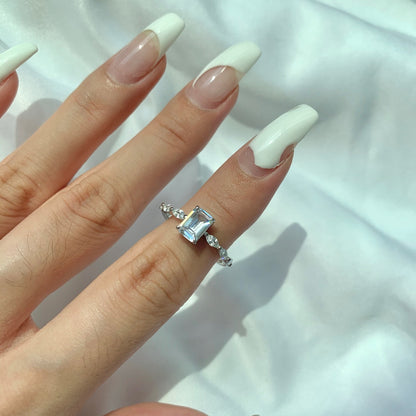 [Kincade Jewelrys]1.0 Carat Dainty Resplendent Radiant Cut Daily Ring