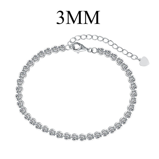 [Kincade Jewelrys]Ornate  Sparkling Round Cut Daily Bracelet