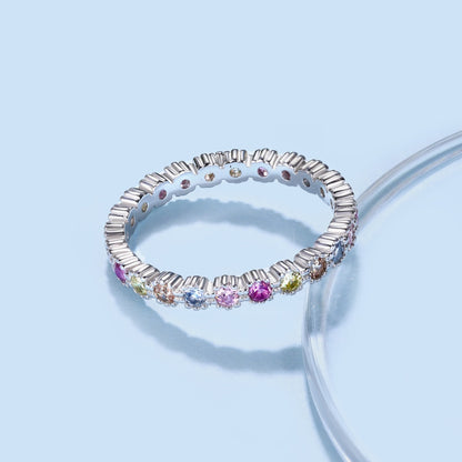 [Kincade Jewelrys]Exquisite Colorful Round Cut Party Ring
