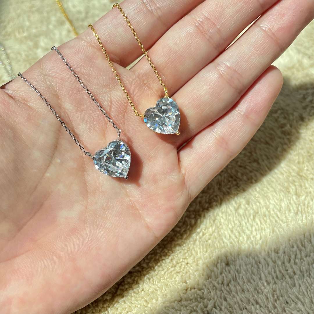[Kincade Jewelrys]6.0 carat Radiant Heart Shape Necklace