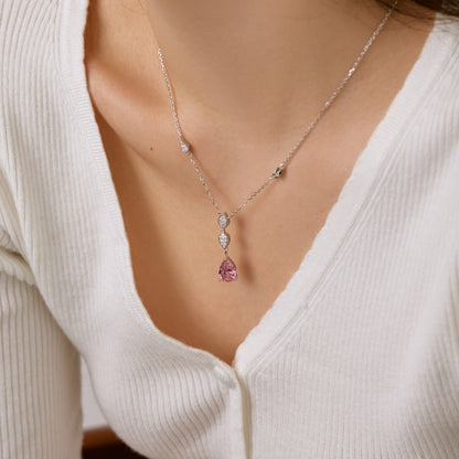 [Kincade Jewelrys]Dazzling Pear Cut Necklace