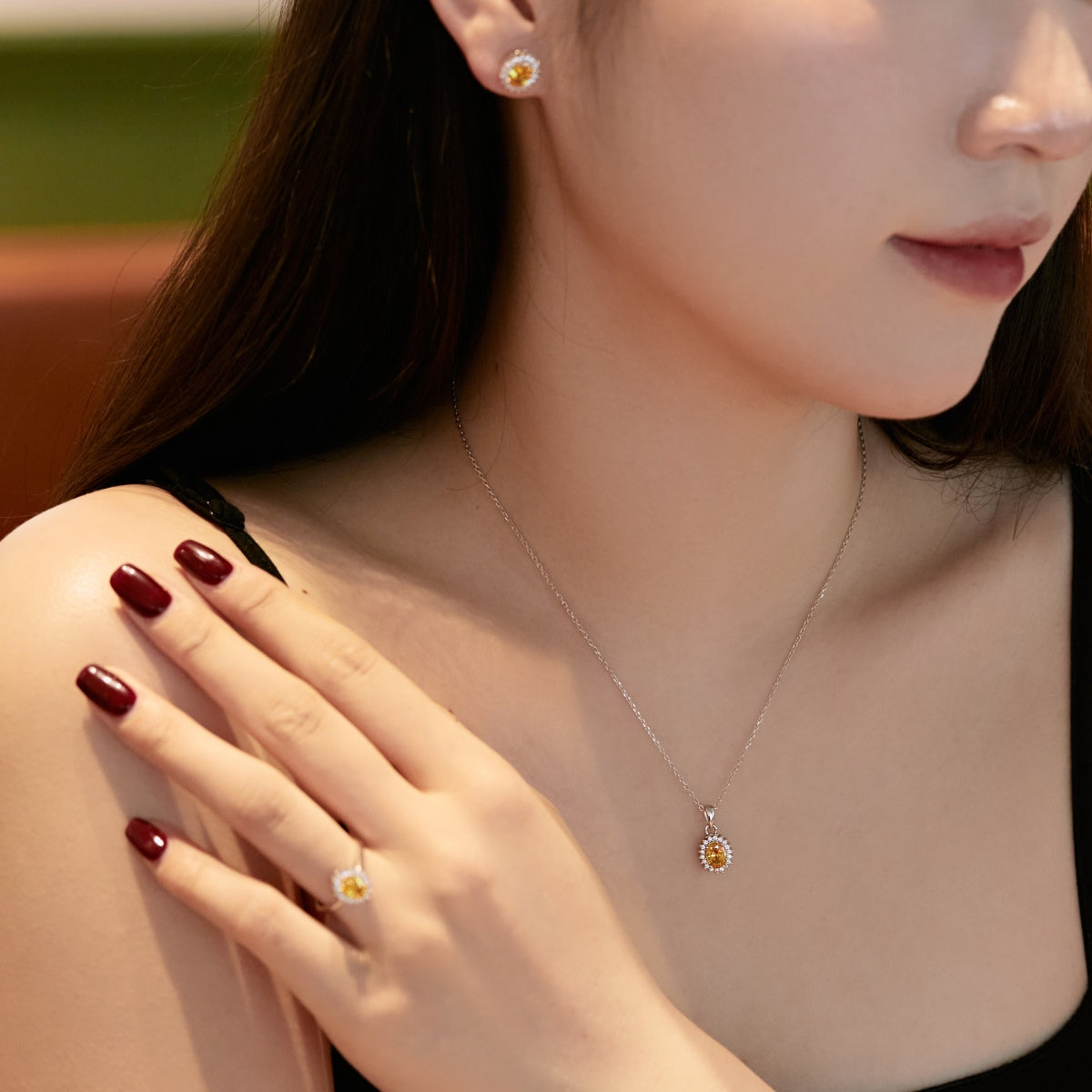 [Kincade Jewelrys]Delicate Radiant Oval Cut Daily Earrings