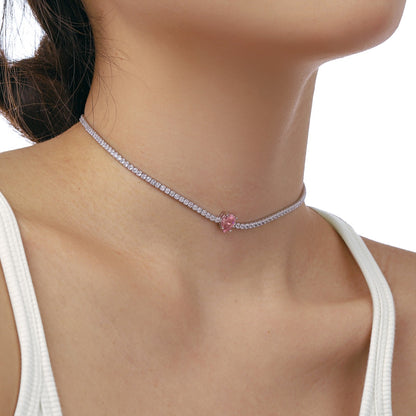 [Kincade Jewelrys]1.0 carat Unique Pear Cut Tennis Necklace