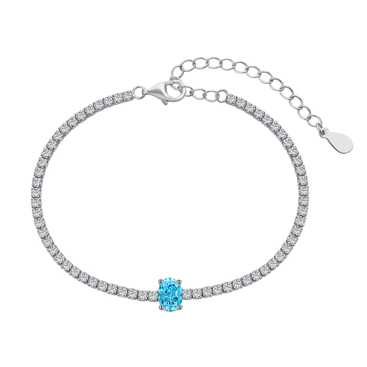[Kincade Jewelrys]0.75 Carat Exquisite Oval Cut Daily Bracelet