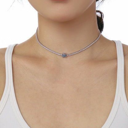 [Kincade Jewelrys] Collier taille ovale brillant de 1,0 carat
