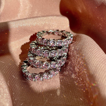 [Kincade Jewelrys]Eternity Round Cut Tennis Ring