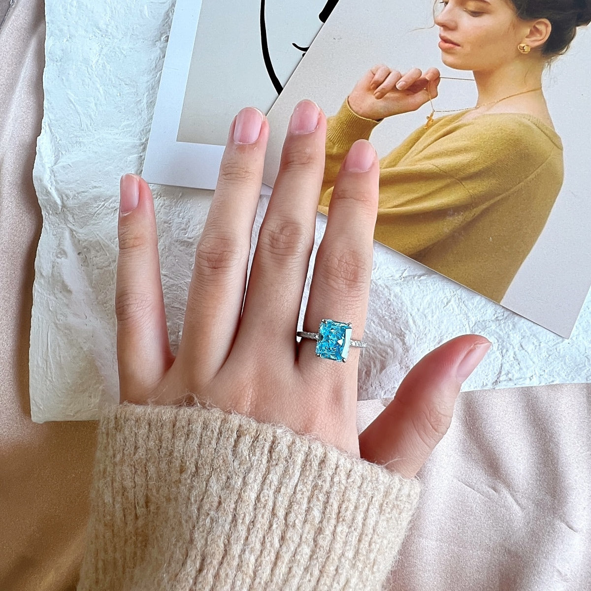 [Kincade Jewelrys]4.0 Carat Luxurious Engagement Ring