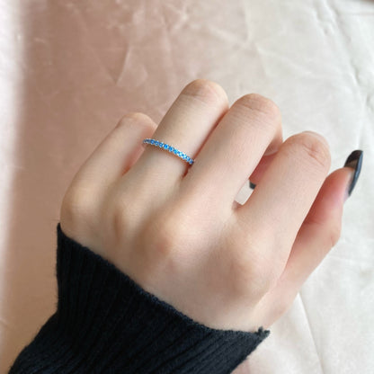 [Kincade Jewelrys]Delicate Sparkling Round Cut Daily Ring
