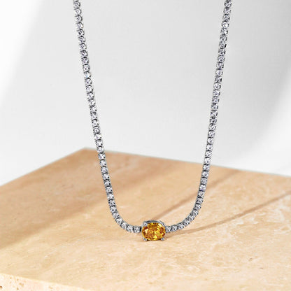 [Kincade Jewelrys] Collier taille ovale brillant de 1,0 carat