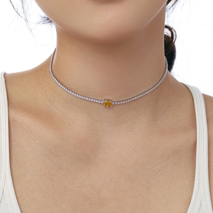 [Kincade Jewelrys] Collier taille ovale brillant de 1,0 carat