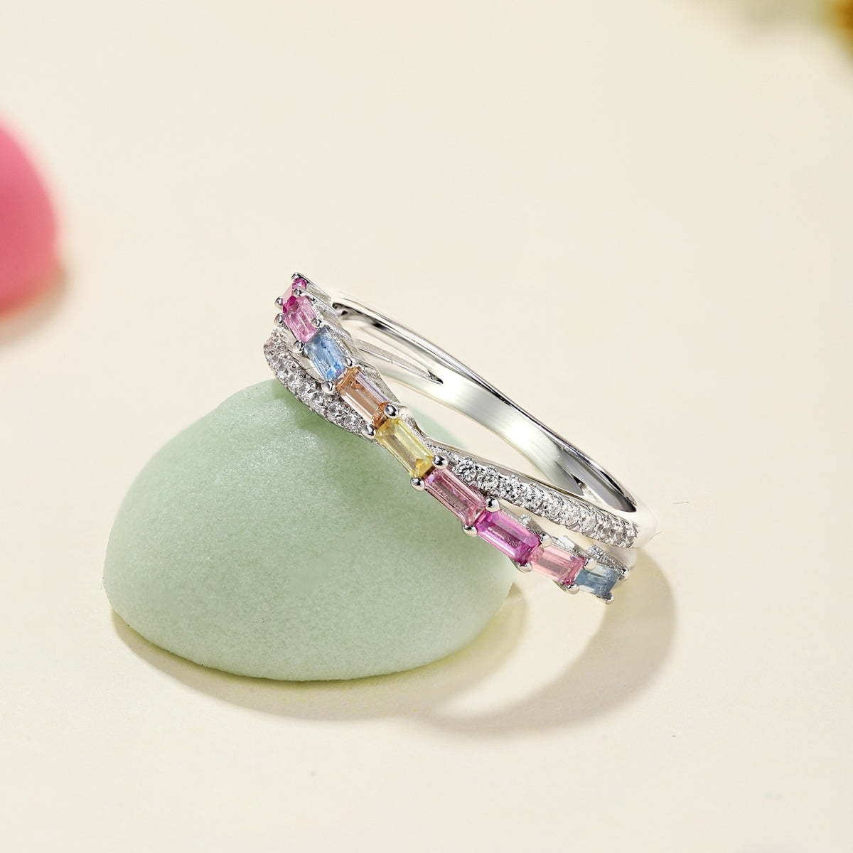 [Kincade Jewelrys]Energetic Elegant Radiant Cut Party Ring