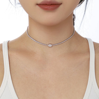 [Kincade Jewelrys] Collier taille ovale brillant de 1,0 carat