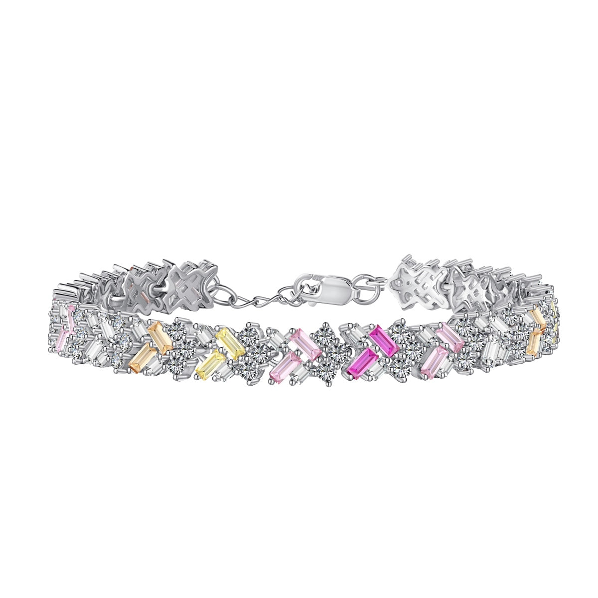 [Kincade Jewelrys]Dazzling Unique Multi Shape Daily Bracelet