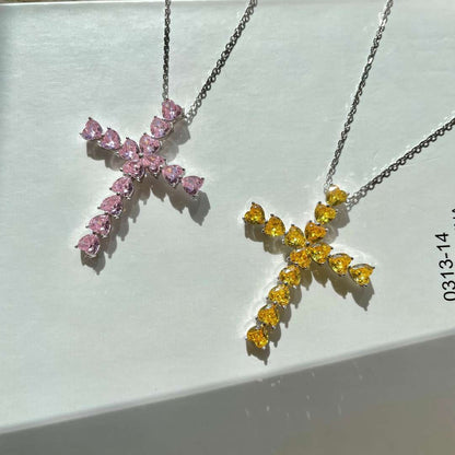 [Kincade Jewelrys]Radiant Cross Shape Necklace