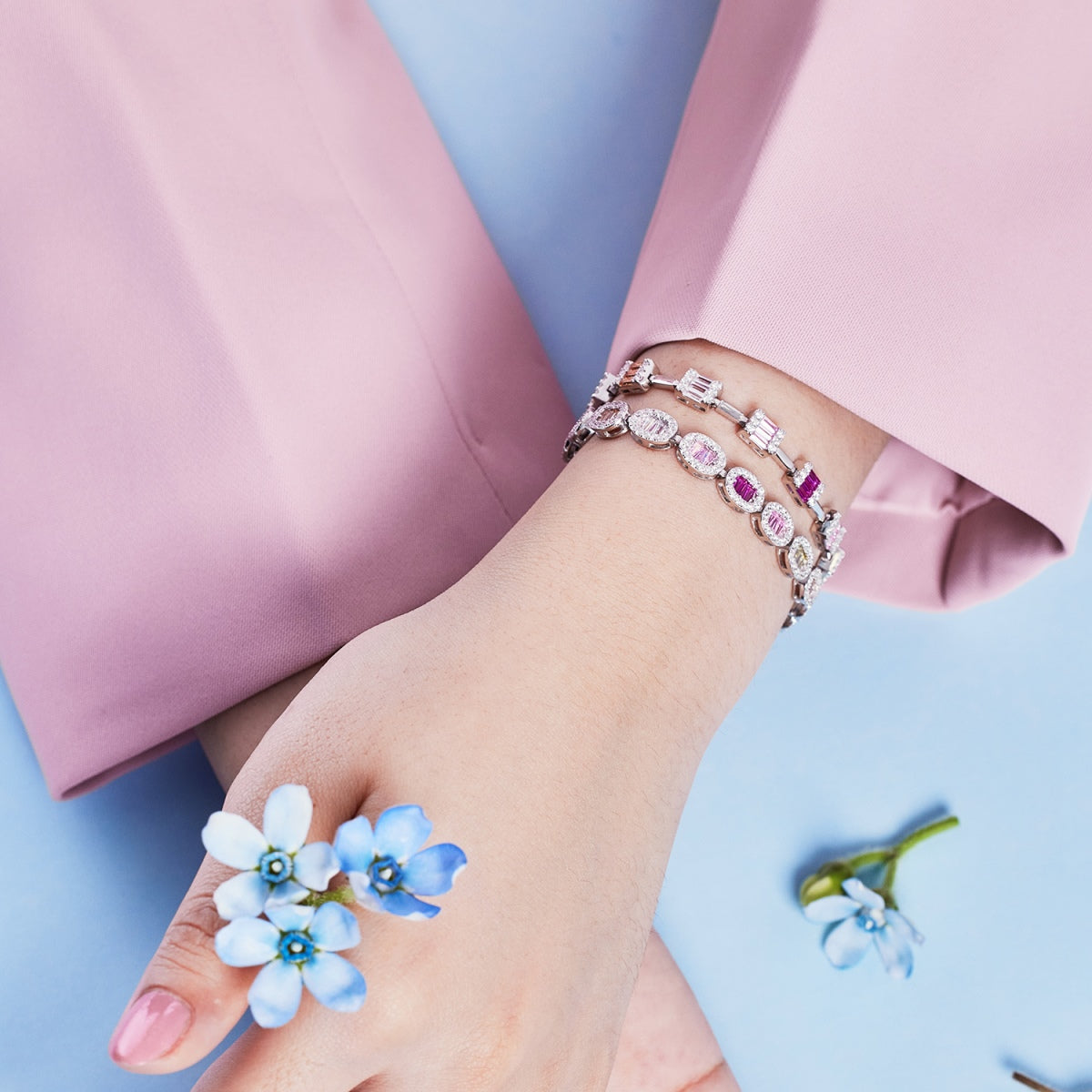 [Kincade Jewelrys]Dainty Charming Emerald Cut Daily Bracelet