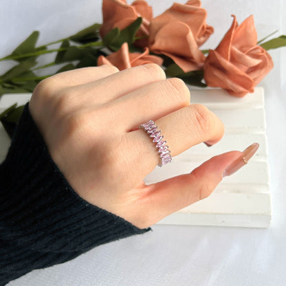 [Kincade Jewelrys]Gorgeous Marquise Cut Tennis Ring