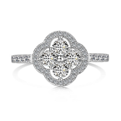 [Kincade Jewelrys]Four Leaf Clover Flower Design Ring