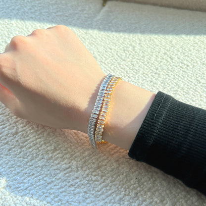 [Kincade Jewelrys]Exquisite Emerald Cut Daily Bracelet