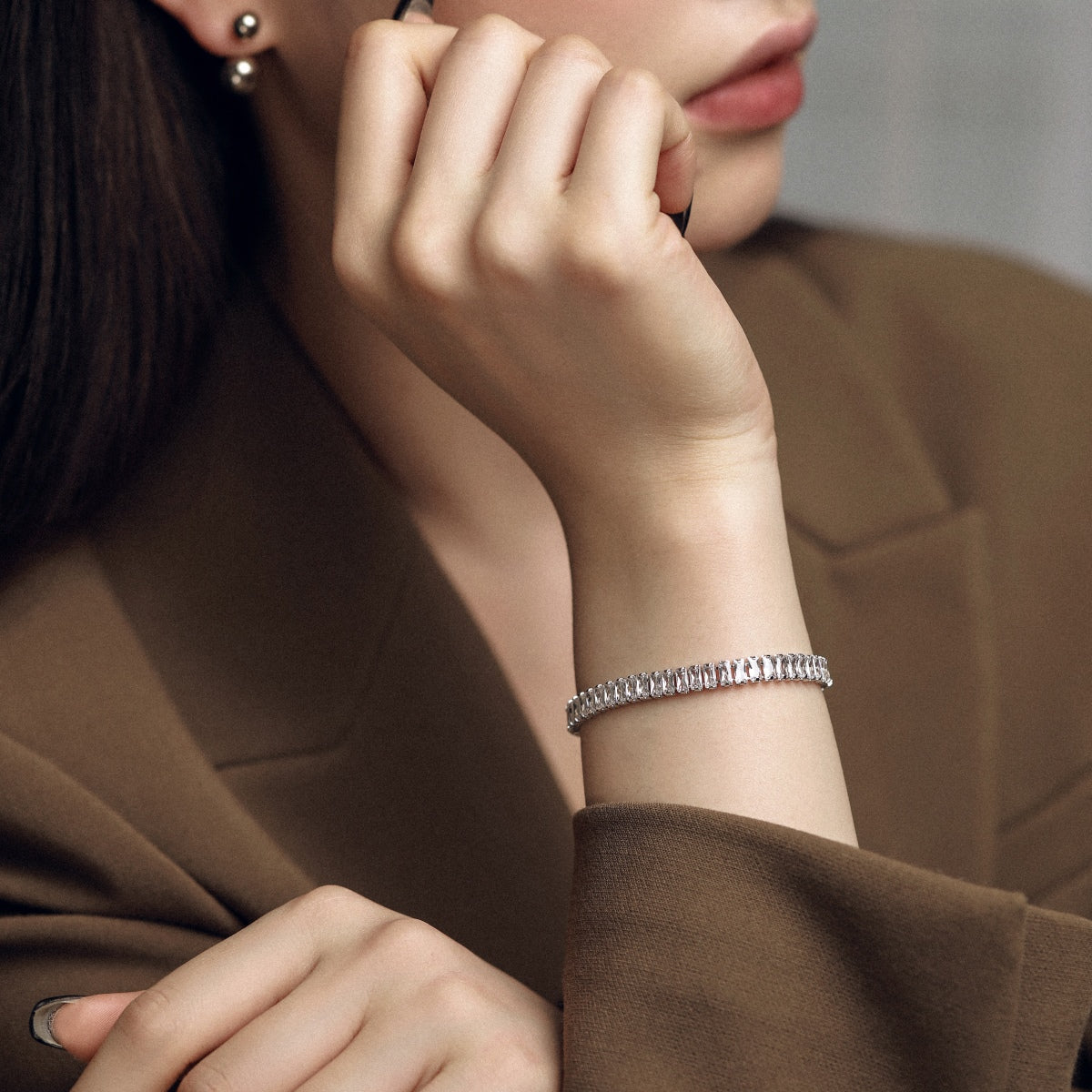 [Kincade Jewelrys]Exquisite Emerald Cut Daily Bracelet