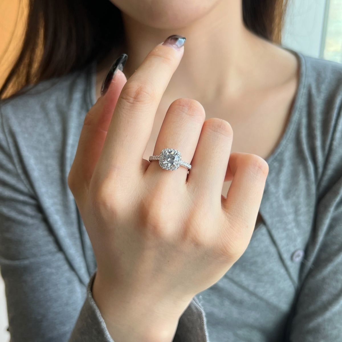 [Kincade Jewelrys]Dazzling Resplendent Round Cut Wedding Ring