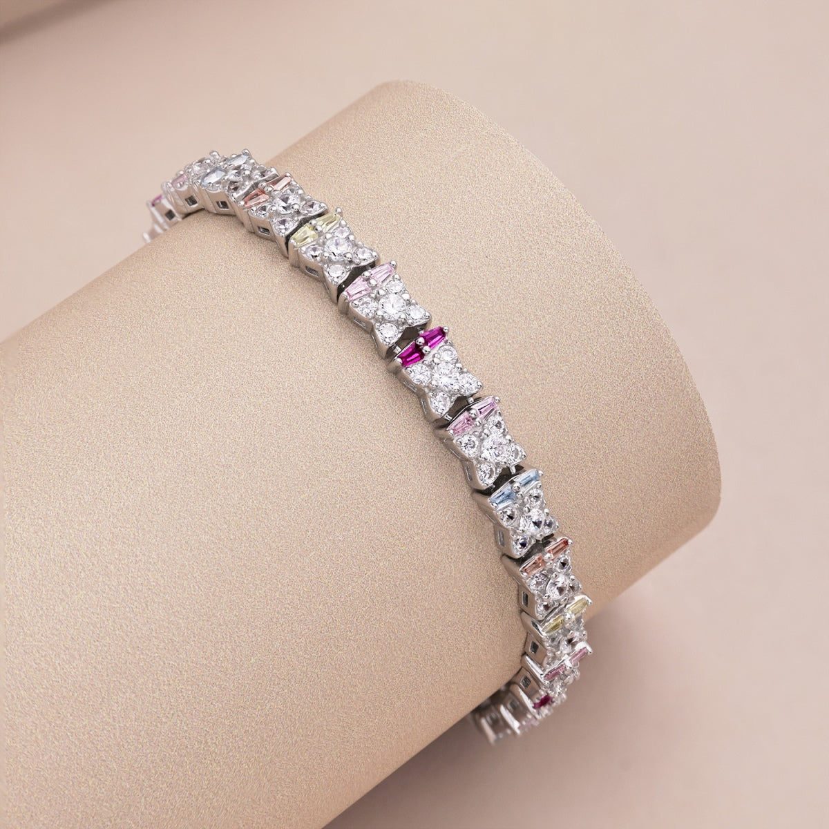 [Kincade Jewelrys]Unique Colorful Flower Shape Daily Bracelet