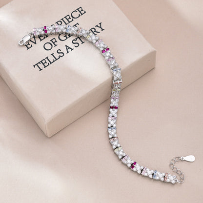 [Kincade Jewelrys]Unique Colorful Flower Shape Daily Bracelet