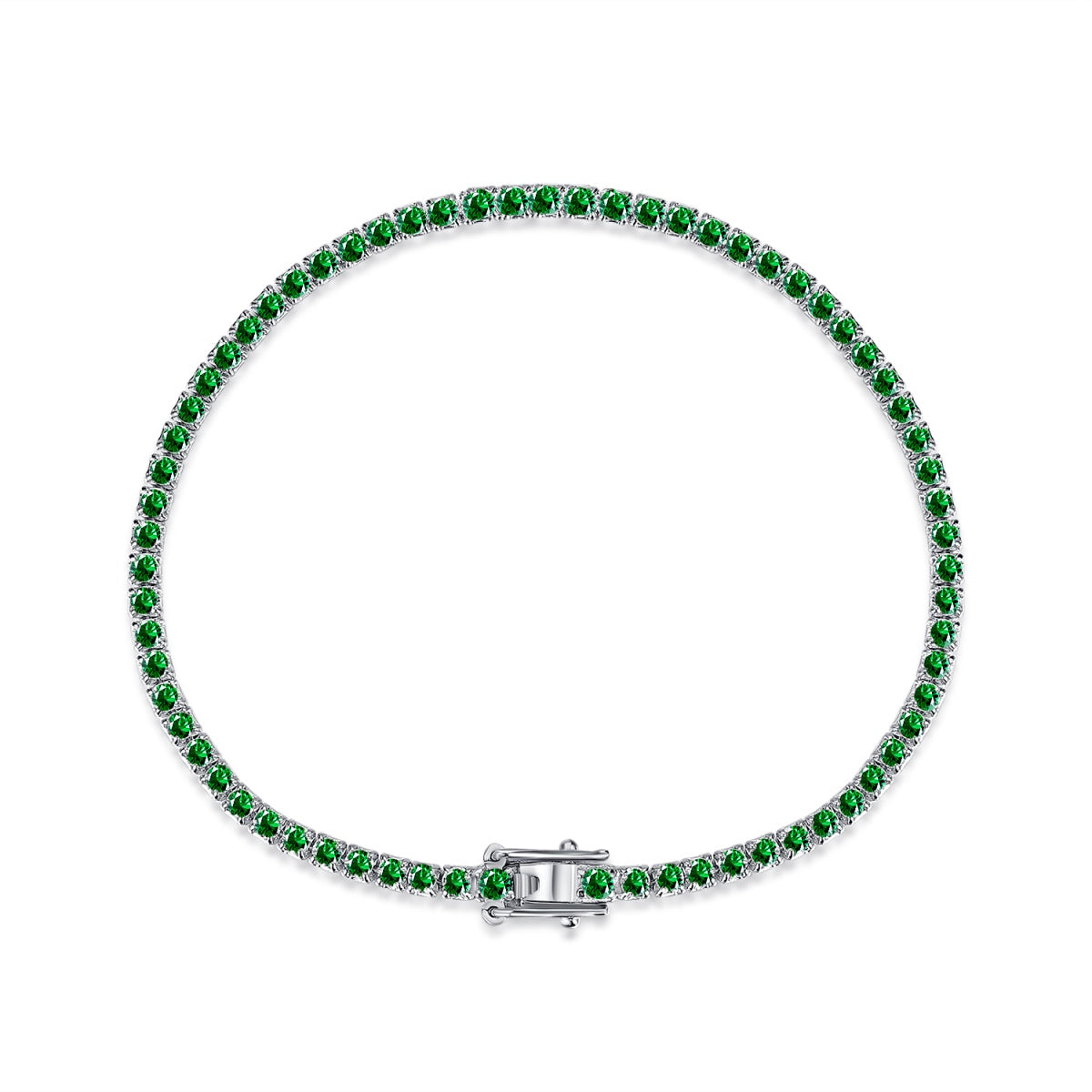 [Kincade Jewelrys]Dazzling Colorful Round Cut Daily Bracelet