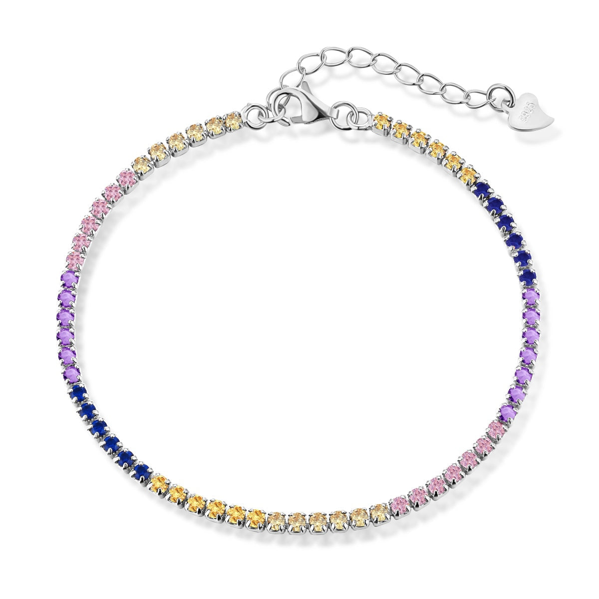 [Kincade Jewelrys]Radiant Shinning Princess Cut Tennis Bracelet