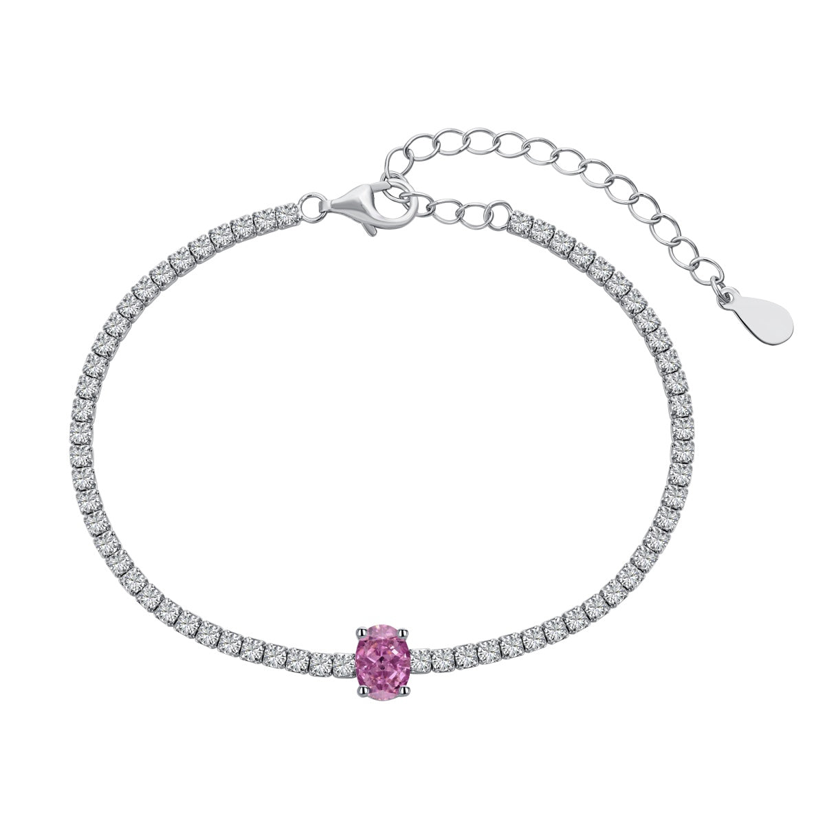 [Kincade Jewelrys]0.75 Carat Exquisite Oval Cut Daily Bracelet