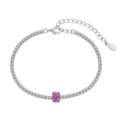[Kincade Jewelrys]0.75 Carat Exquisite Oval Cut Daily Bracelet