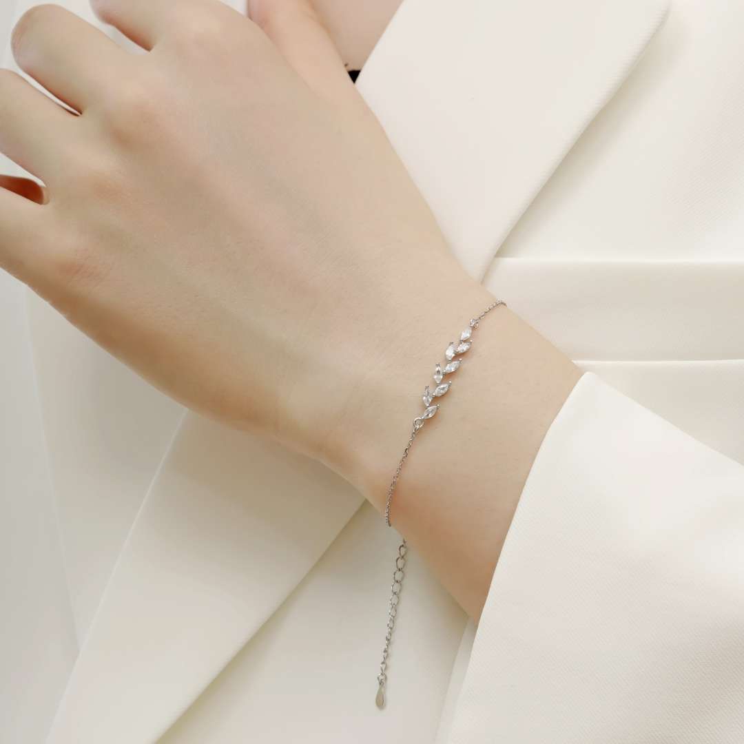 [Kincade Jewelrys]Elegant Wheat Leaves Shape Bracelet