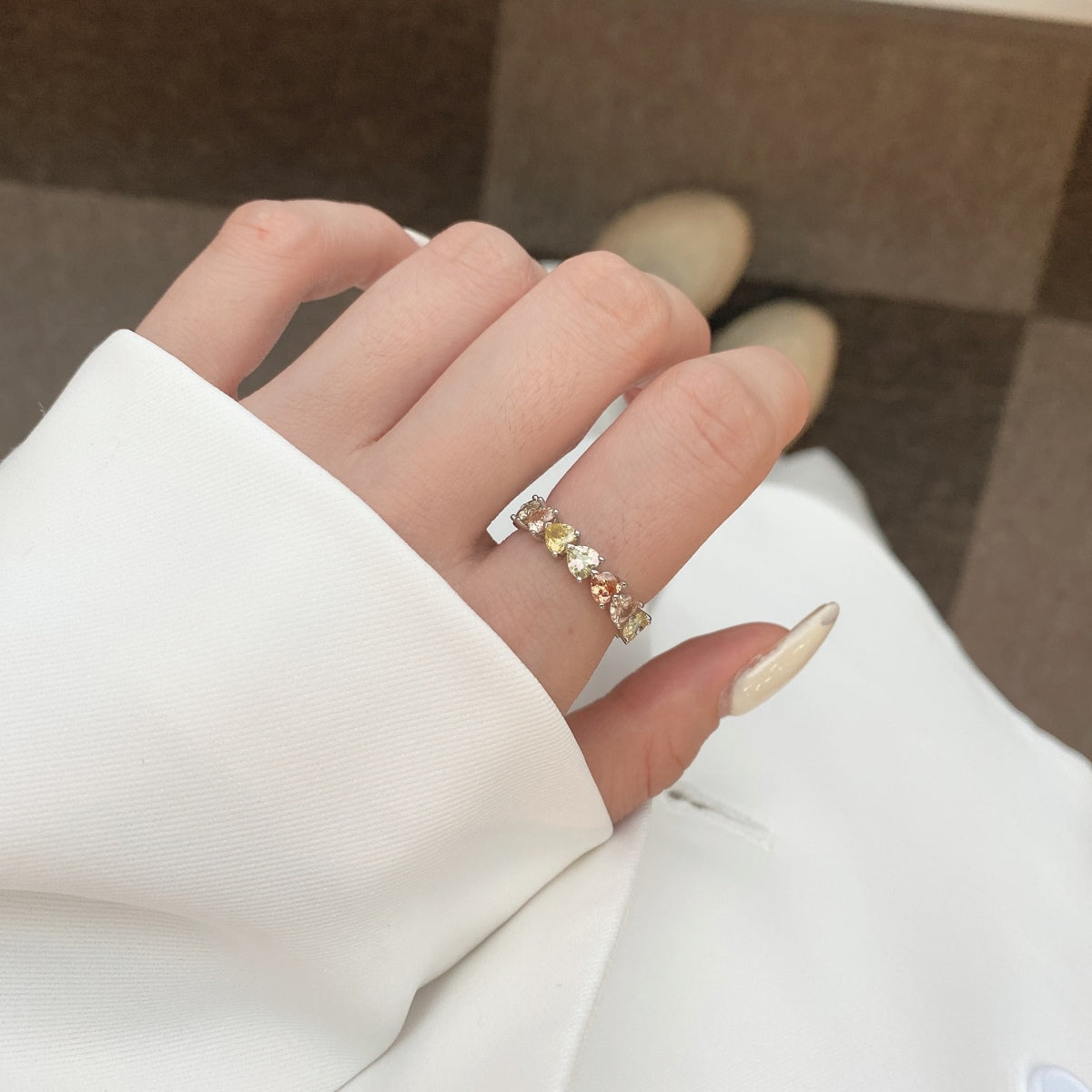 [Kincade Jewelrys]0.25 Carat Radiant Romance Heart Cut Lover Ring
