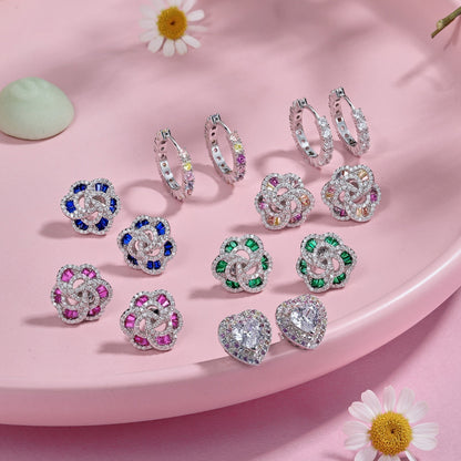 [Kincade Jewelrys]Exquisite Flower Shape Daily Earrings