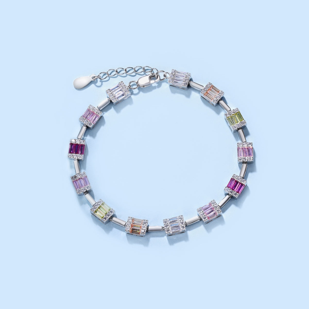 [Kincade Jewelrys]Dainty Charming Emerald Cut Daily Bracelet