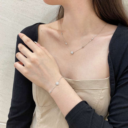 [Kincade Jewelrys]Dazzling Round Cut Shape Bracelet