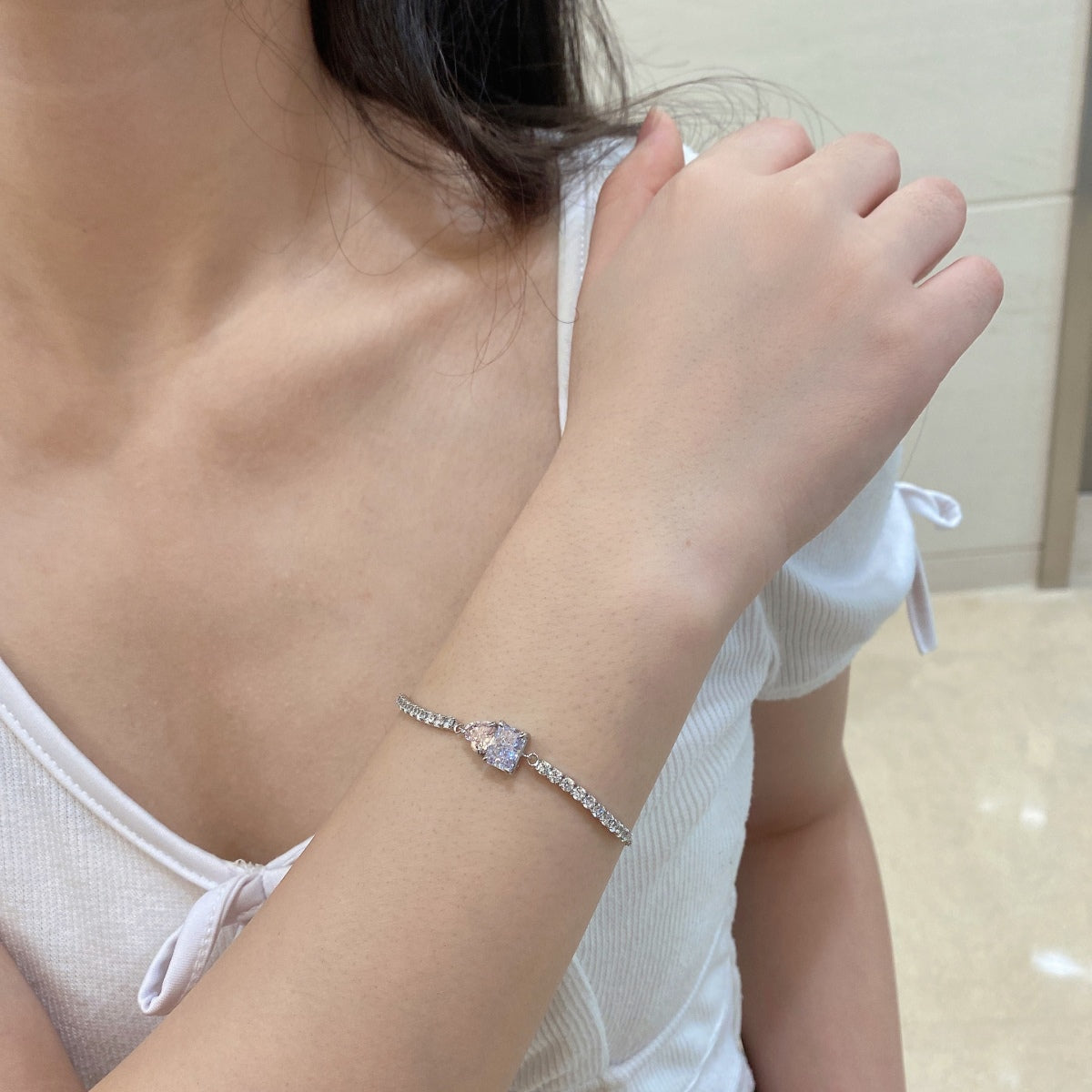 [Kincade Jewelrys]Dazzling Unique Multi Shape Lover Bracelet