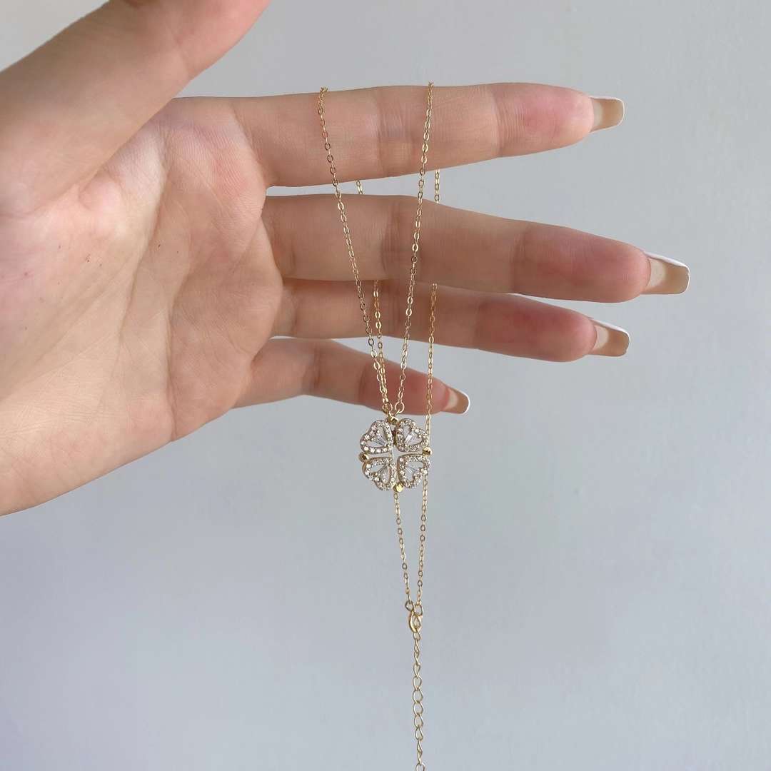 [Kincade Jewelrys]Ornate Heart Cut Flower Shape Necklace