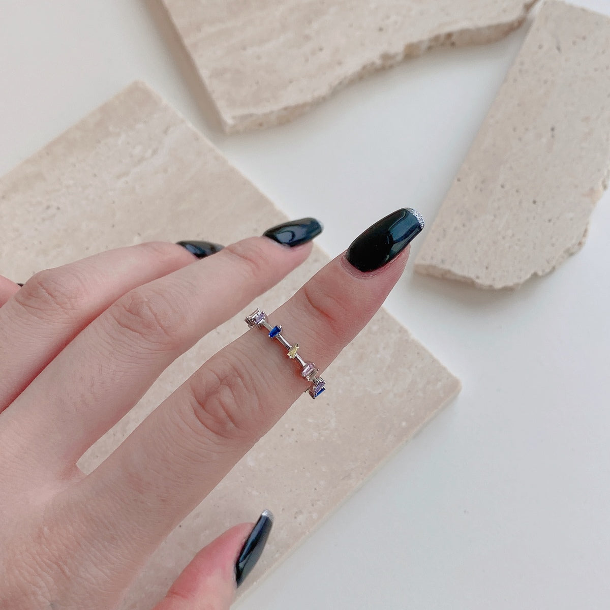 [Kincade Jewelrys]Unique Trapezoid Cut Daily Ring
